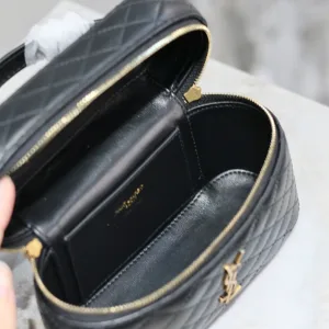 Saint Laurent Vanity Camera Bag Small Black Gold Hardware Exact Size Unknown 029