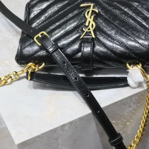 Saint Laurent Vanity Camera Bag Small Gray Gold Hardware Exact Size Unknown 030