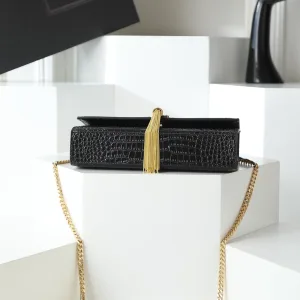 Saint Laurent Kate Chain Bag Small Black Gold Hardware Exact Size Unknown 115