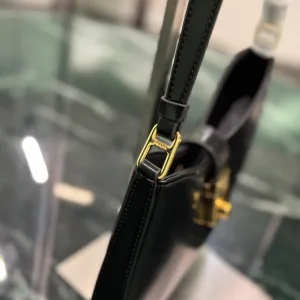 Prada Cleo Hobo Small Black Gold Hardware