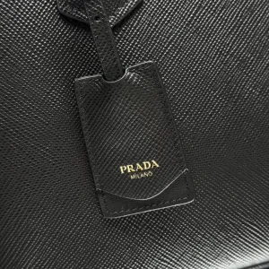 Prada Galleria Top Handle Small Black Gold Hardware Variant 2