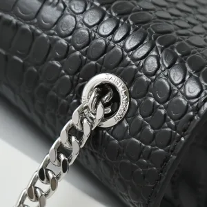 Saint Laurent Kate Chain Bag Small Black Silver Hardware Exact Size Unknown 114