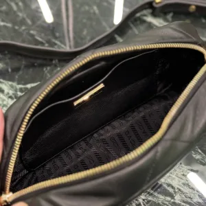 Prada Quilted Camera Bag Small Black Gold Hardware