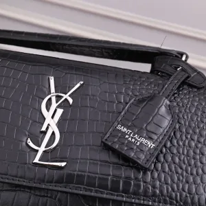 Saint Laurent Kate Chain Bag Small Black Silver Hardware Exact Size Unknown 216
