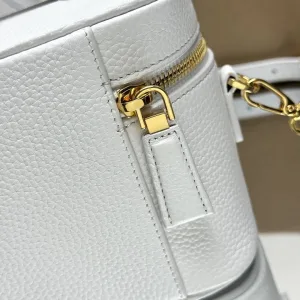 Prada Vanity Case Small White Gold Hardware