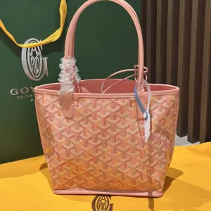 Goyard Anjou Mini Tote Bag Small Pink 20cm