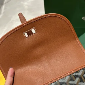Goyard Belvedere PM Messenger Bag Small Black Brown 22cm