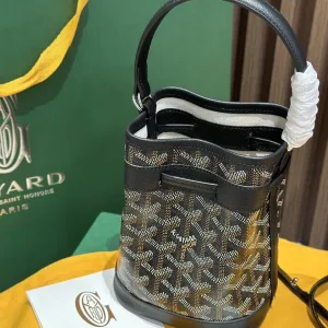 Goyard Saigon Mini Bucket Bag Small Black 20cm