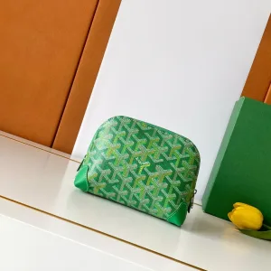 Goyard Senat Pouch Small Green 20cm