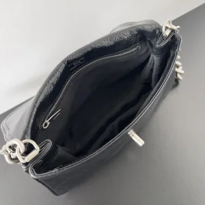 Balenciaga BB Soft Shoulder Small Black 23cm