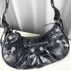 Balenciaga Le Cagole Shoulder Large Black Studded 33cm
