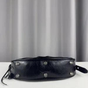 Balenciaga Le Cagole Shoulder Small Black Studded 26cm