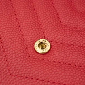 Saint Laurent Kate Chain Bag Small Red Gold Hardware Exact Size Unknown 066