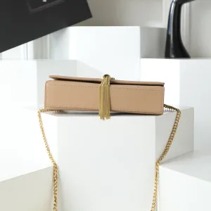 Saint Laurent Kate Chain Bag Small Tan Gold Hardware Exact Size Unknown 254