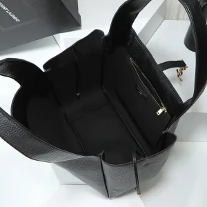 Saint Laurent Le 5 A 7 Hobo Bag Medium Black Gold Hardware Exact Size Unknown 074