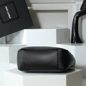 Saint Laurent Le 5 A 7 Hobo Bag Medium Black Gold Hardware Exact Size Unknown 122