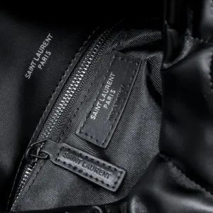 Saint Laurent LouLou Shoulder Bag Medium Black Gold Hardware Exact Size Unknown 022