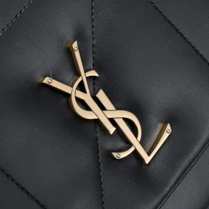Saint Laurent LouLou Shoulder Bag Medium Black Gold Hardware Exact Size Unknown 048