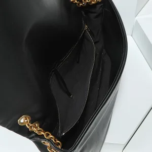 Saint Laurent LouLou Shoulder Bag Medium Black Gold Hardware Exact Size Unknown 084