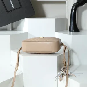 Saint Laurent Camera Bag Small Gray Gold Hardware Exact Size Unknown 117