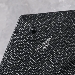 Saint Laurent LouLou Shoulder Bag Medium Black Silver Hardware Exact Size Unknown 034