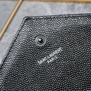 Saint Laurent LouLou Shoulder Bag Medium Black Silver Hardware Exact Size Unknown 065