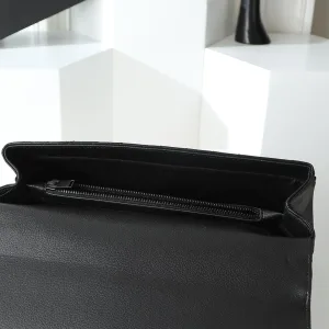 Saint Laurent LouLou Shoulder Bag Medium Black Silver Hardware Exact Size Unknown 225