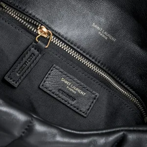 Saint Laurent LouLou Shoulder Bag Medium Gray Gold Hardware Exact Size Unknown 021