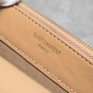 Saint Laurent LouLou Shoulder Bag Medium Tan Gold Hardware Exact Size Unknown 035