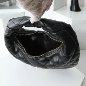 Saint Laurent Puffer Shoulder Bag Large Black Gold Hardware Exact Size Unknown 076