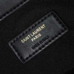 Saint Laurent Drawstring Shoulder Bag Medium Black Gold Hardware Exact Size Unknown 081