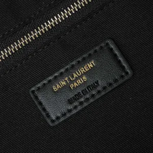 Saint Laurent Puffer Shoulder Bag Large Black Gold Hardware Exact Size Unknown 079