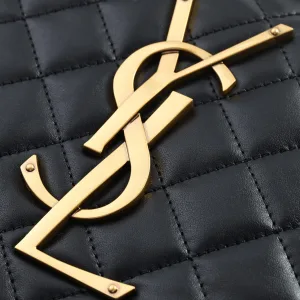 Saint Laurent Puffer Shoulder Bag Large Black Gold Hardware Exact Size Unknown 139