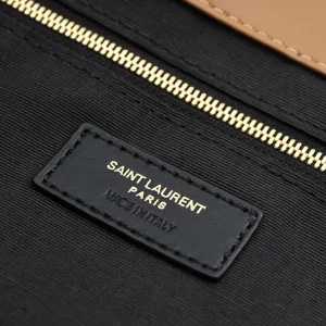 Saint Laurent Puffer Shoulder Bag Large Tan Gold Hardware Exact Size Unknown 143