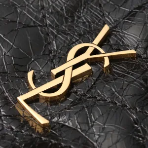 Saint Laurent Shopping Tote Bag Large Black Gold Hardware Exact Size Unknown 244