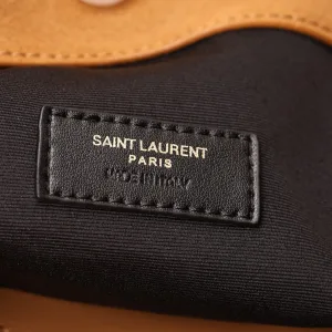 Saint Laurent Shopping Tote Bag Large Tan Gold Hardware Exact Size Unknown 102