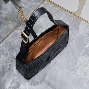 Saint Laurent Shoulder Bag Medium Black Gold Hardware Exact Size Unknown 060