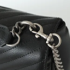 Saint Laurent Shoulder Bag Medium Black Gold Hardware Exact Size Unknown 224