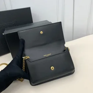 Saint Laurent Kate Chain Bag Small Black Gold Hardware Exact Size Unknown 067