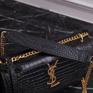 Saint Laurent Kate Chain Bag Small Black Gold Hardware Exact Size Unknown 215