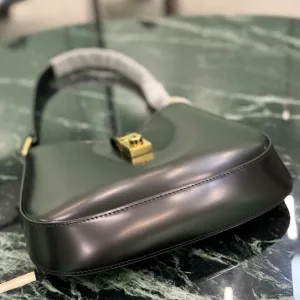 Prada Cleo Hobo Small Black Gold Hardware