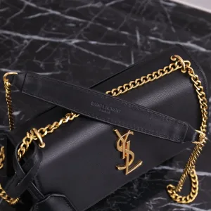 Saint Laurent Kate Chain Bag Small Black Gold Hardware Exact Size Unknown 219