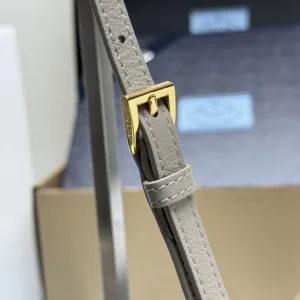 Prada Cleo Shoulder Bag Small Silver Gold Hardware