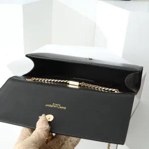 Saint Laurent Kate Chain Bag Small Black Gold Hardware Exact Size Unknown 257