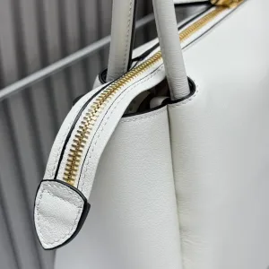 Prada Galleria Top Handle Small White Gold Hardware Variant 2