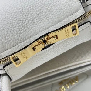 Prada Galleria Top Handle Small White Gold Hardware Variant 3