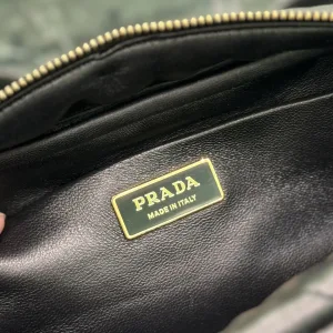 Prada Quilted Camera Bag Small Black Gold Hardware