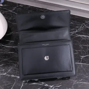 Saint Laurent Kate Chain Bag Small Black Silver Hardware Exact Size Unknown 208