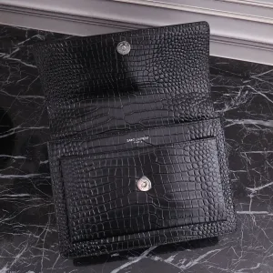 Saint Laurent Kate Chain Bag Small Black Silver Hardware Exact Size Unknown 216