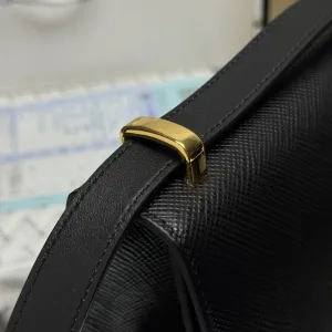 Prada Triangle Camera Bag Small Black Gold Hardware